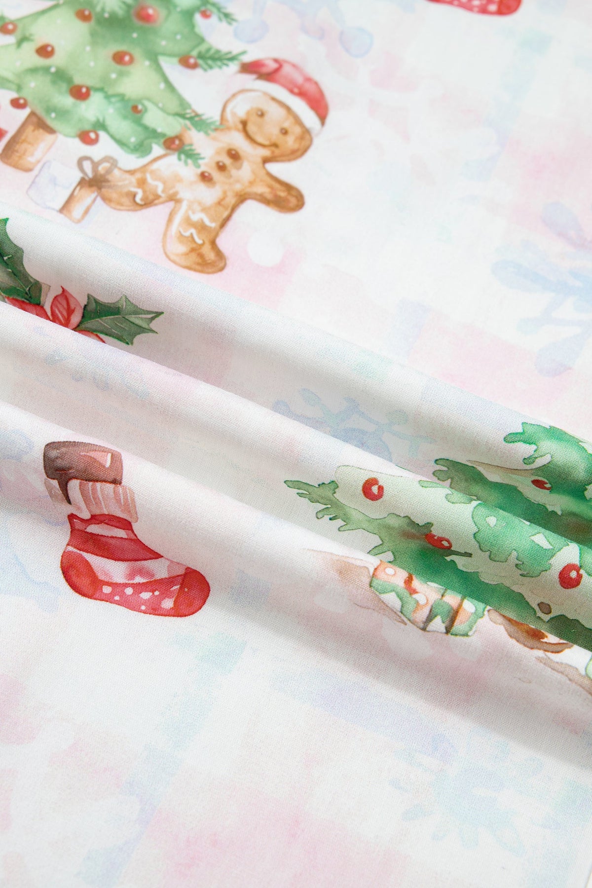 Gingerbread Christmas Pajama Set — Pink
