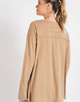 Mineral Washed Long Sleeve Top - Online Only