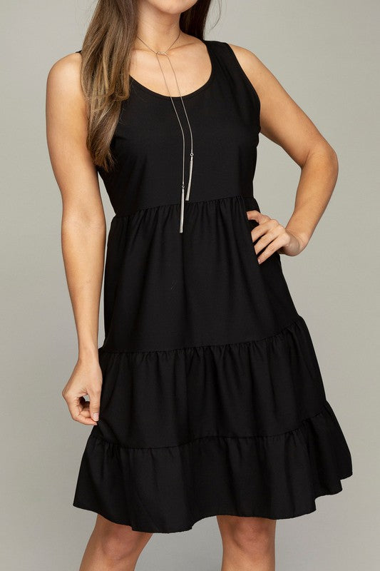 Sleeveless Tiered Dress - Online Only