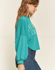 Jade By Jane Tennessee Terry Batwing Sleeve Top