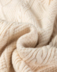 Cable Knit Drop Shoulder Sweater Dress