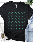 Clover Pattern Graphic Tee