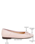 Lutten Square-Toe Bow Ballerinas