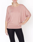 Fabina Bamboo Side Rouch Dolman Top