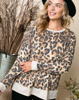 e Luna PLUS Cheetah Print Sweatshirt