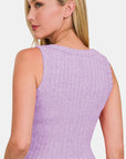 Zenana Ribbed Cropped Tank