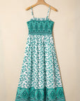 Floral Boho Shirred Cami Maxi Dress