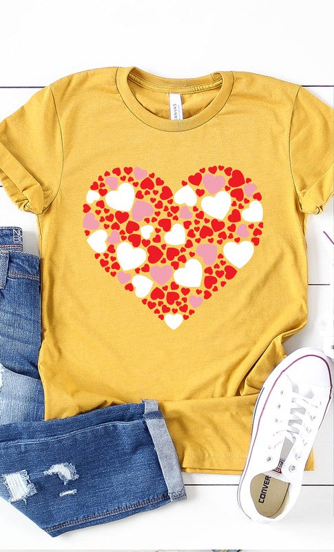 Multiple Heart Graphic Tee PLUS