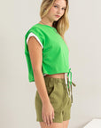 HYFVE Drawstring Hem Crop Top