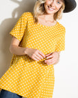 e Luna Polka Dot Tunic Top