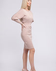 Batwing Sleeve Bodycon Dress