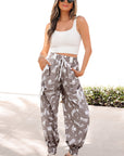 Western Cactus Cowgirl Drawstring Jogger Pants