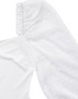 Shirring sleeve bodysuit - Online Only