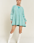 Jade By Jane Colorwash Tunic Sweatshirt