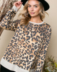 e Luna PLUS Cheetah Print Sweatshirt