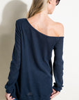 e Luna Waffle One Shoulder Top