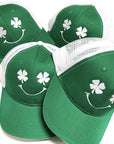 Smiley Shamrock Embroidered Trucker hat