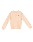 Lilou Cream Sweatshirt w Embroidery