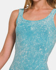 Zenana Ribbed Scoop Neck Tank