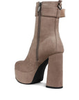 Wanderer Flared Block Heel Mid-Calf Boots