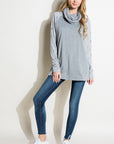 Distressed Terry Mix Tunic