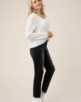 Lilou Variegated Rib V-Neck Sweater