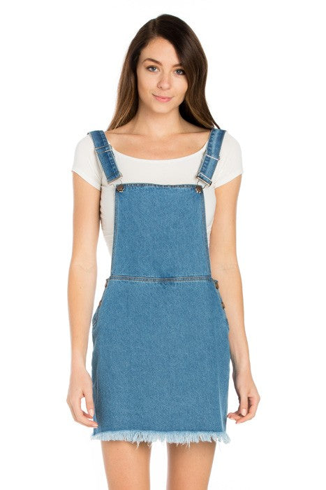 O2 Denim Denim Mini Skirt Overall