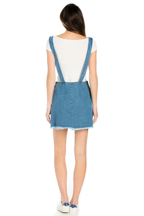 O2 Denim Denim Mini Skirt Overall