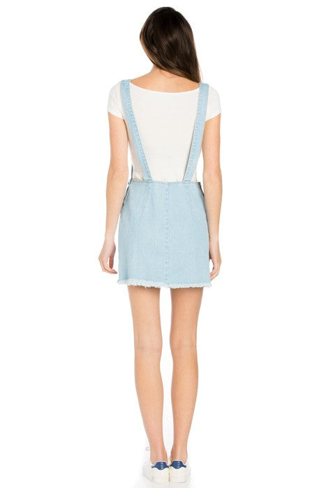 O2 Denim Denim Mini Skirt Overall