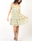 VERY J Floral Back Smocked Ruffled Mini Dress