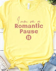 Romantic Pause Graphic Tee PLUS