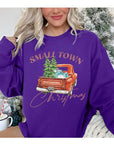 Small Town Christmas Truck Unisex Fleece Sweatshirt