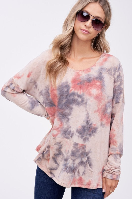 e Luna PLUS Cloud Tie Dye Sweatshirt