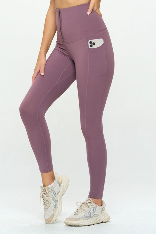 OTOS Active Corset leggings  Soft Body Shaper with Pockets