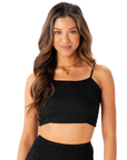 Black Oasis Crop Top