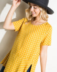 e Luna Polka Dot Tunic Top