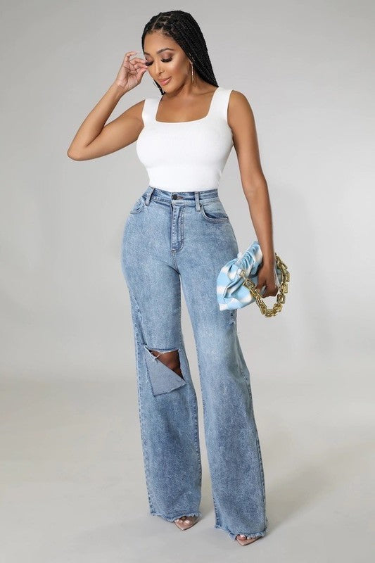 GJG Denim Tyger Wide Leg Jean