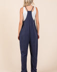 Mittoshop Patch Pocket Wide Leg Sleeveless Jumpsuit