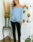 e Luna PLUS Solid One Shoulder Top