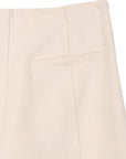 Lilou White Denim Line Shorts