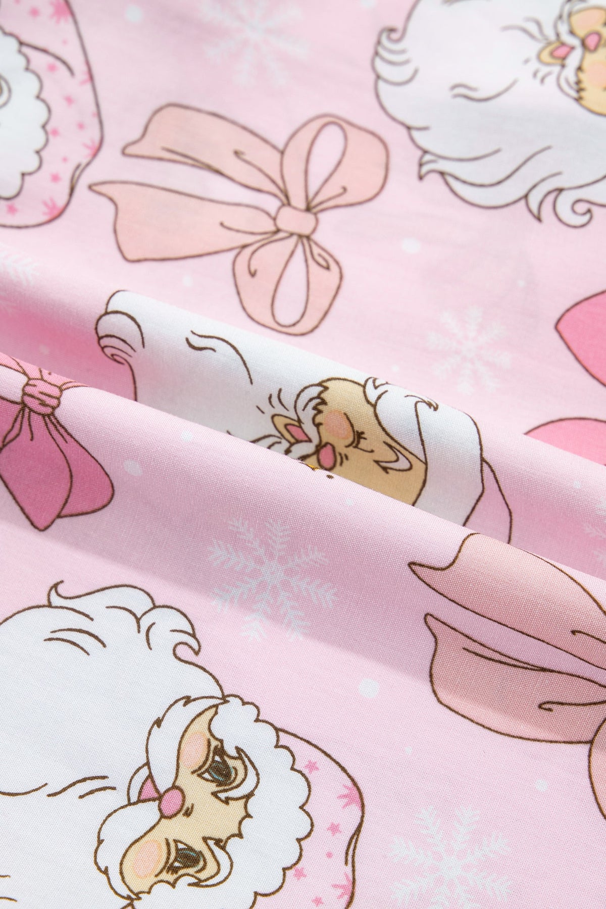 Holly Jolly Pink Santa Pajama Shorts Set