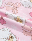 Holly Jolly Pink Santa Pajama Shorts Set