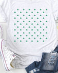 Clover Pattern Graphic Tee