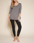 Fabina Bamboo Elbow Tunic Tee