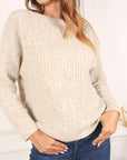 Lilous Oversize Cable Knit Sweater - Online Only