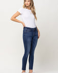 VERVET by Flying Monkey Mid Rise Crop Skinny