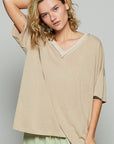 POL V-Neck Half Sleeve T-Shirt