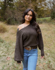 Emory Park Inez Off-Shoulder Ribbed Sweater
