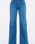 GJG Denim Wide Leg Jean in Medium Blue