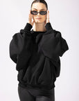 POPFLEX Full Size Brunch Sweater - Black